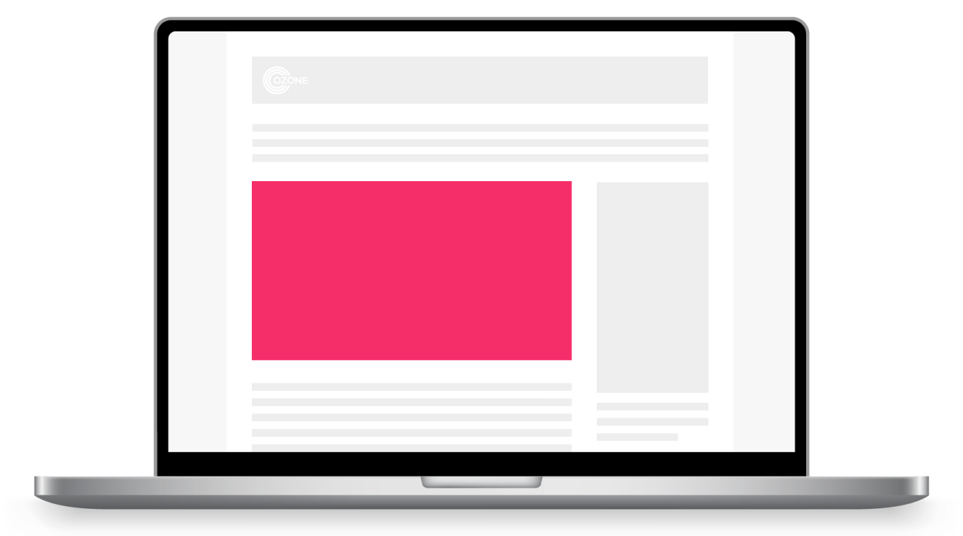 Video Wrap ad format mockup
